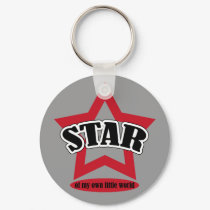 Star of my own little world keychains