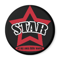 Star of my own little world magnets