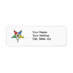 Star of the OES Return Address Labels