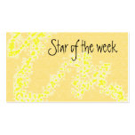 Star of the week reward card business cards