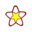 Star outline stickers