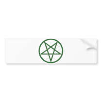 Star Pentagram Five 5 Pointed Symbol Classic Comic Bumper Sticker