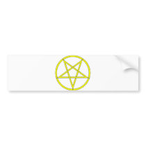 Star Pentagram Five 5 Pointed Symbol Classic Comic Bumper Sticker