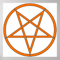Star Pentagram Five 5 Pointed Symbol Classic Comic Poster