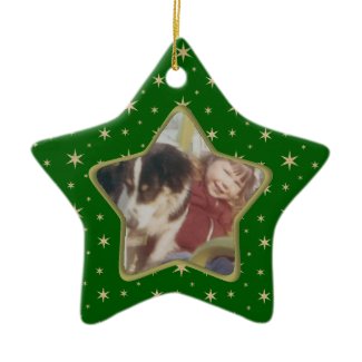 Star photo Christmas ornament ornament