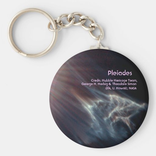 Star / Pleiades star cluster starlight effect. Key Chain