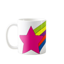 star rainbow coffee mug