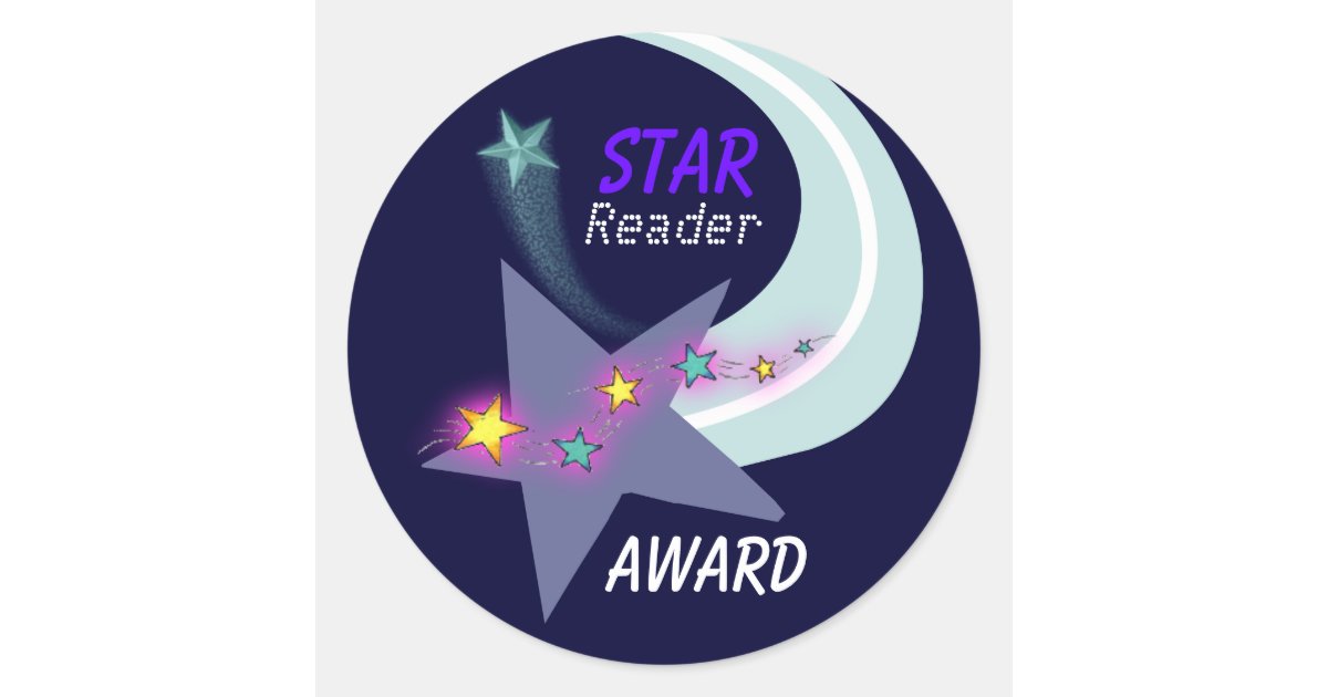 Star Reader Award Sticker | Zazzle