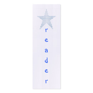 Star reader, bookmark cards profilecard