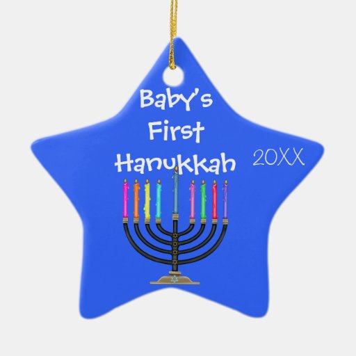 star shaped baby s first hanukkah ornament zazzle star shaped baby s first hanukkah ornament zazzle