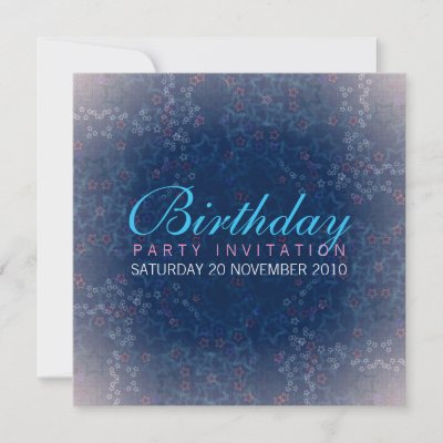 Star Shower Birthday Invitation invitation