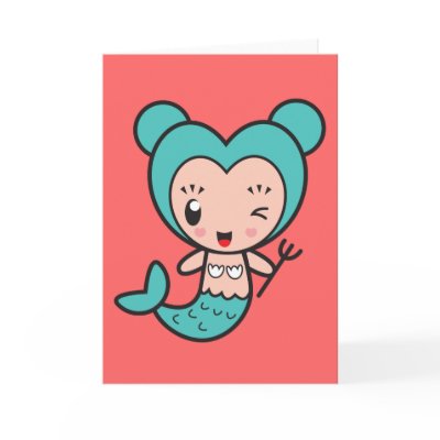 Star Sign Character - Pisces Cards by onnoillustration