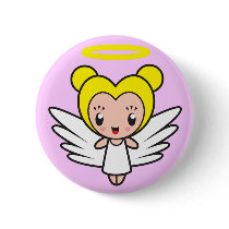 Star Sign Character - Virgo Pinback Buttons