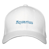 STAR SIGNS - AQUARIUS UK embroidered hats by thewildside STAR SIGNS - AQUARIUS UK embroidered hats