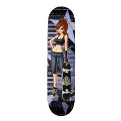 Star Skater Girl Skateboard