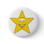 Star Smiley Face Button