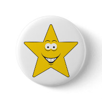 Star Smiley Face buttons by doonidesigns Star Smiley Face buttons
