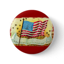 Star Spangled Banner American Flag Button