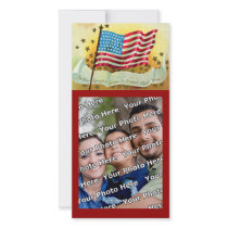 Star Spangled Banner American Flag Photo Card