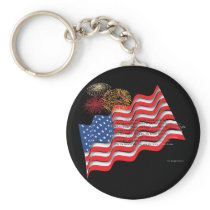 Star Spangled Banner Key Chain