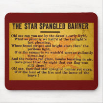 Star Spangled Banner Magic Lantern Slide Mouse Pads