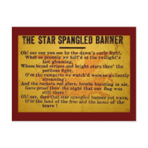 Star Spangled Banner Magic Lantern Slide Postcards