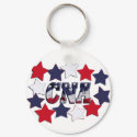 STAR SPANGLED CNA - CERTIFIED NURSE ASSISTANT keychains