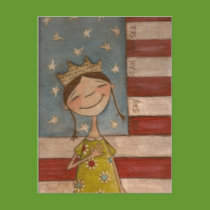 Star-Spangled Princess - Postcard postcards
