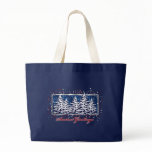 Star Spangled Seasons Greetings Dark Tote Bag