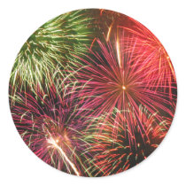 Star Spangled Round Stickers