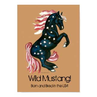 Star Spangled Wild Mustang Horse - Poster