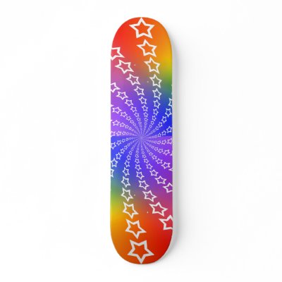 Star Spiral: Custom Skateboard by spiritswitchboard