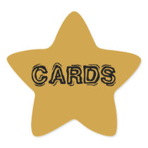 Star Sticker Labels Cards stickers