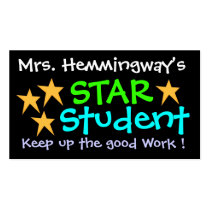 Star Student Certificate by SRF business cards by sharonrhea Star Student Certificate by SRF business cards