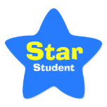 Star Student School Sticker