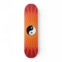 Star Sunburst Yin Yang Skateboard by sixteenthkid Star Sunburst Yin Yang Skateboard