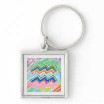 Star Symbol AQUARIOUS Keychains