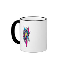 Star Tails Tattoo Design mugs