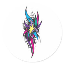 Star Tails Tattoo Design stickers