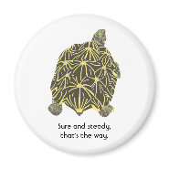 Star tortoise, affirmation art, magnets magnet