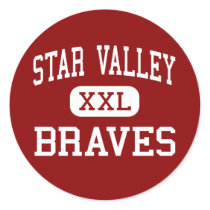 Star Valley - Braves - High School - Afton Wyoming stickers by customteamsportswear Star Valley - Braves - High School - Afton Wyoming stickers