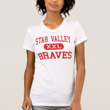 Star Valley - Braves - High School - Afton Wyoming T-shirt