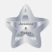 Star Wedding Sticker