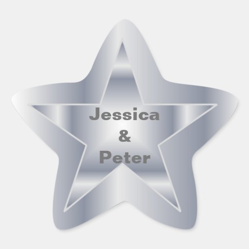 Star Wedding Sticker