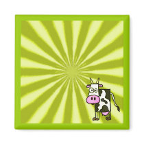 Starburst Cow Magnet by ticklemonkey Starburst Cow Magnet