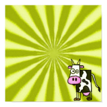 Starburst Cow Poster posters by ticklemonkey Starburst Cow Poster posters