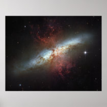 Starburst galaxy M82 posters