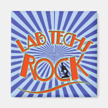STARBURST LAB TECHS ROCK (LABORATORY SCIENTIST) FRIDGE MAGNETS