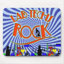 STARBURST LAB TECHS ROCK (LABORATORY SCIENTIST) MOUSEPADS
