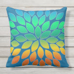 Starburst Modern Flower Pattern Design Pillow pillows